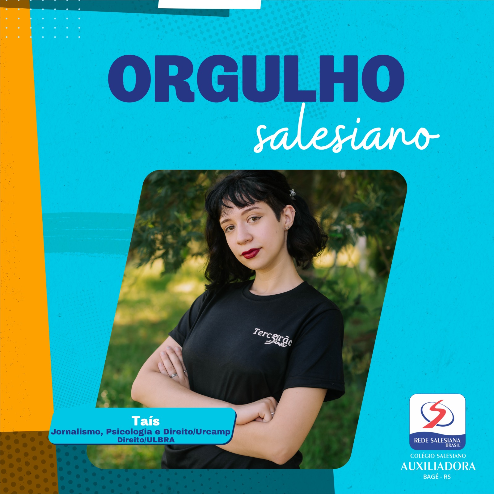 Arte de aprovação de Taís
