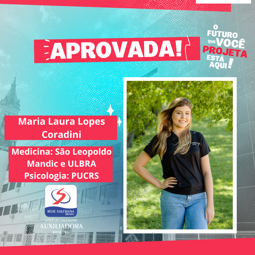 Arte de aprovação de Maria Laura Lopes Coradini