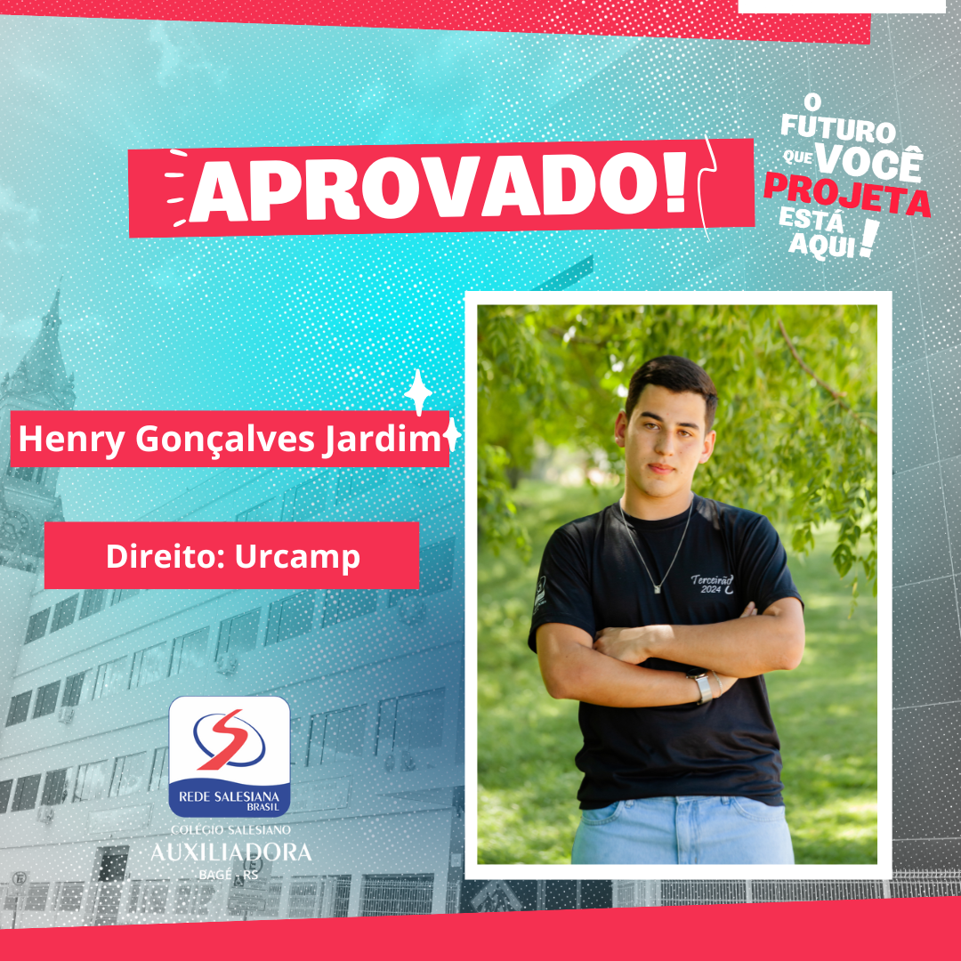 Arte de aprovação de Henry Gonçalves Jardim