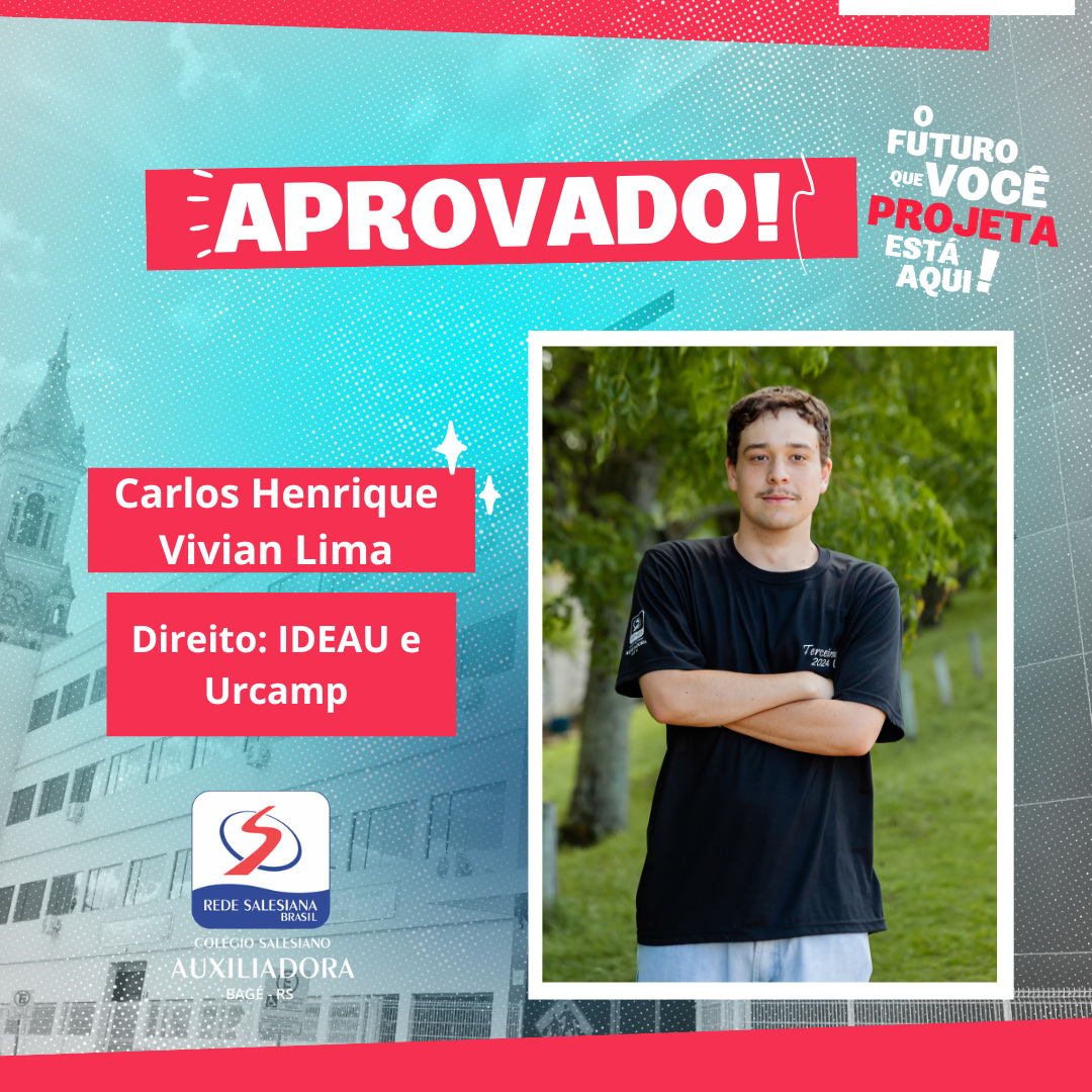 Arte de aprovação de Carlos Henrique Vivian Lima