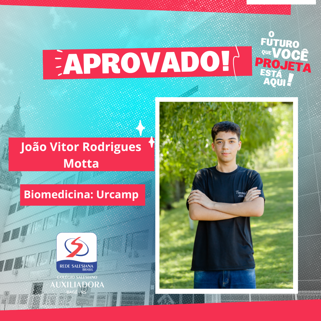 Arte de aprovação de João Vitor Rodrigues Motta