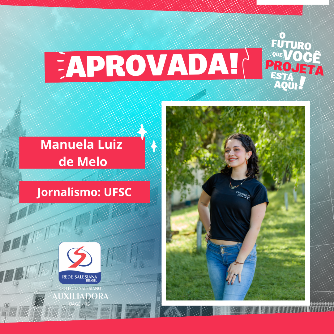 Arte de aprovação de Manuela Luiz de Melo