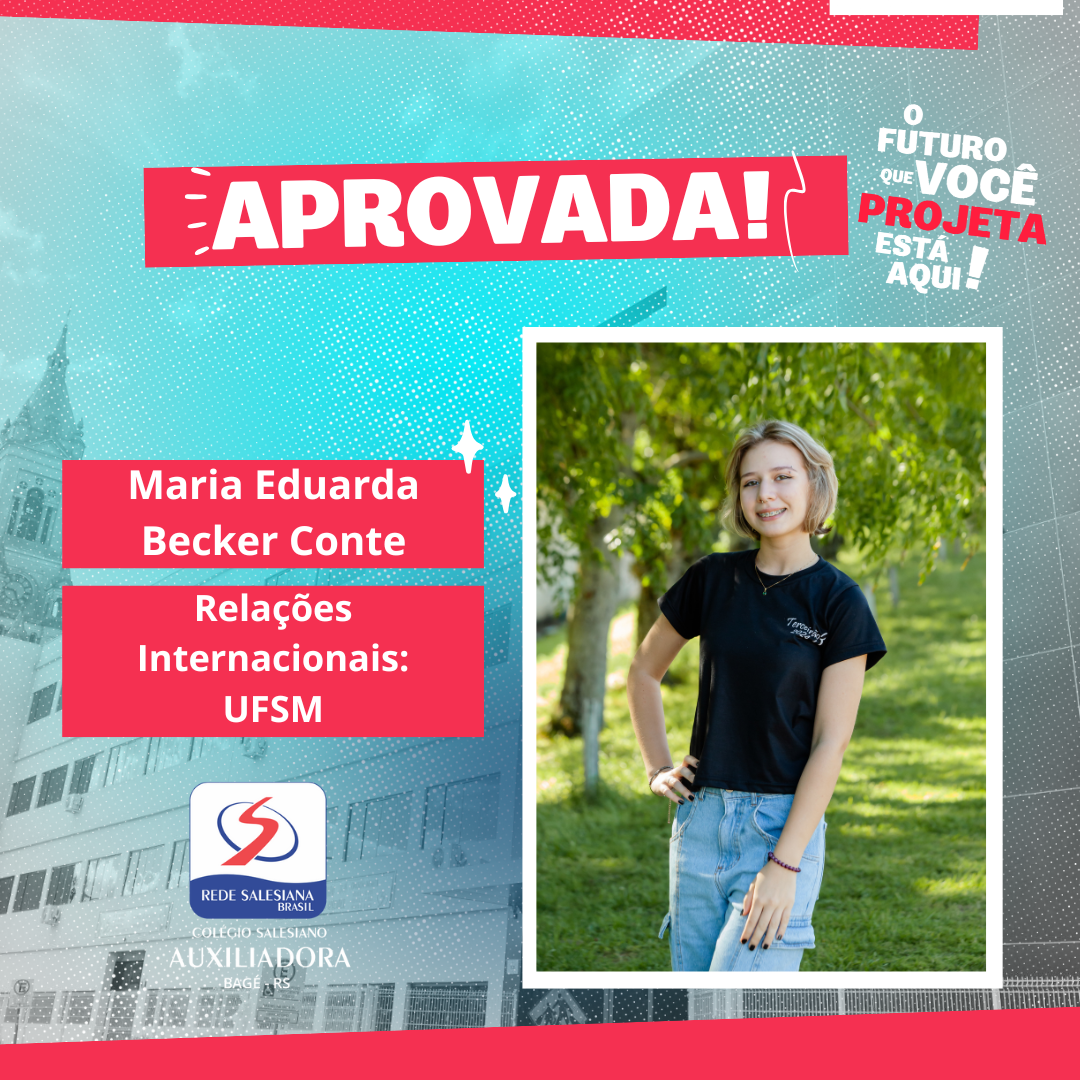Arte de aprovação de Maria Eduarda Becker Conte