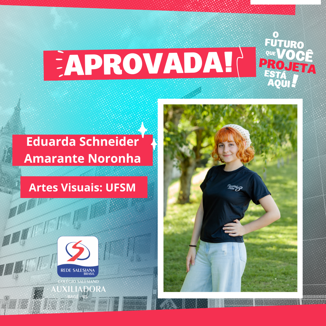 Arte de aprovação de Eduarda Schneider Amarante Noronha
